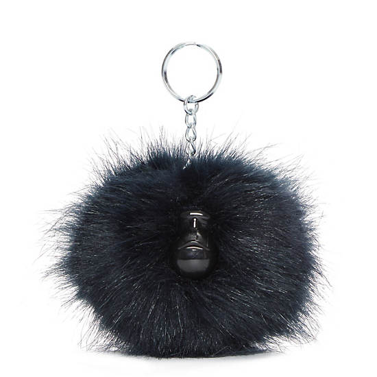 Kipling Pompom Monkey Keychain Accessories True Navy | AU 1958HA